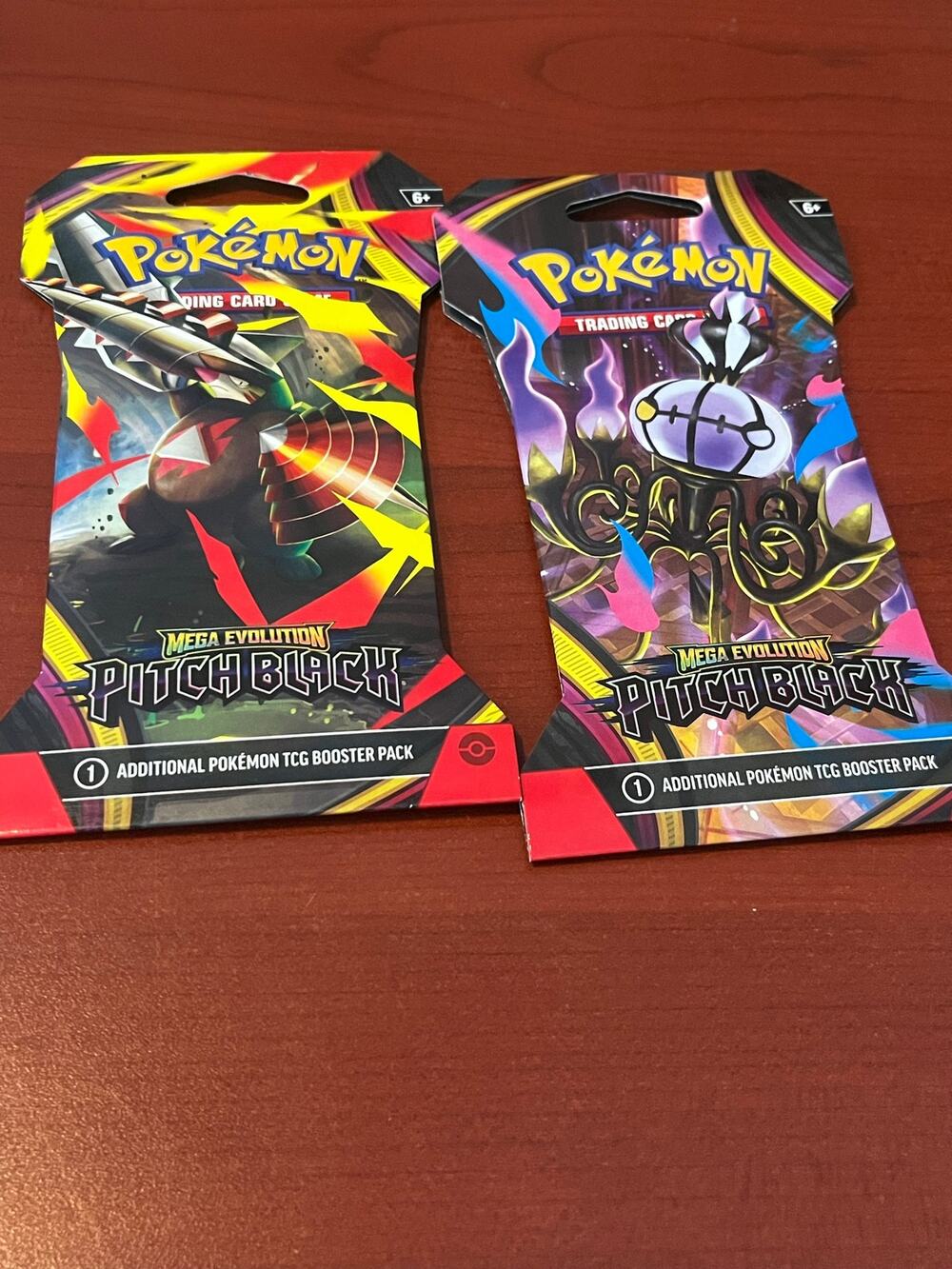2x - Pokemon Pitch Black Booster Packs Factory Sealed Authentic Random Pack Art